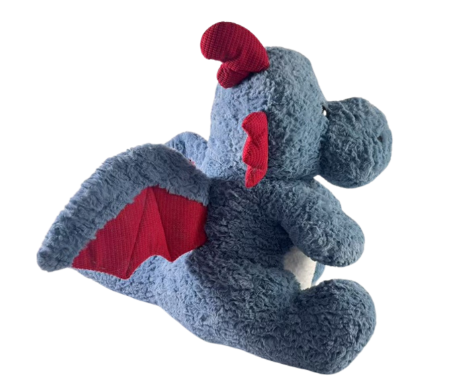 Mad Ally - Vente Peluche – enfant et bébé - Odin le Dragon 30 cm ; Bleu Rouge1