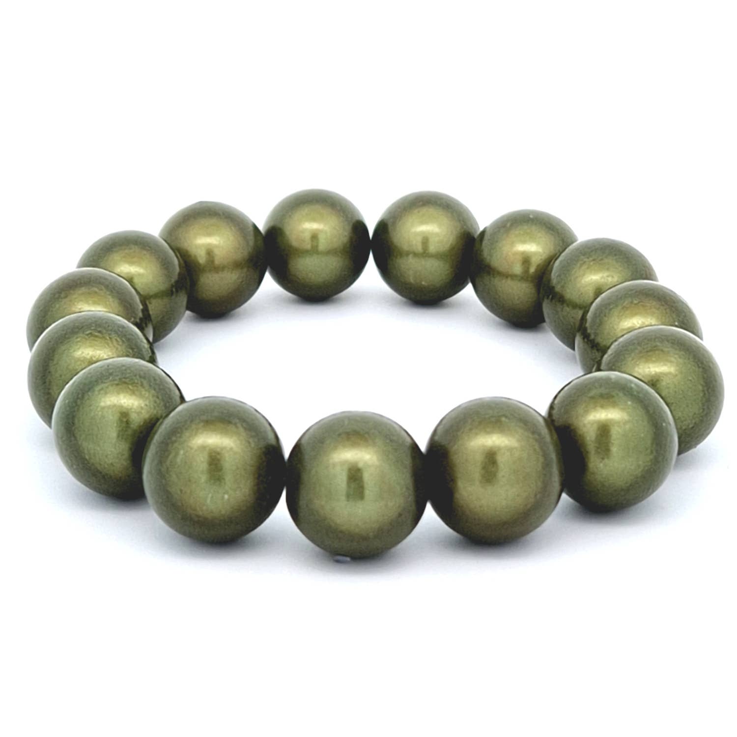 Impala - Wholesale Beaded Bracelet - Bracelet Wonder moss 14mm0