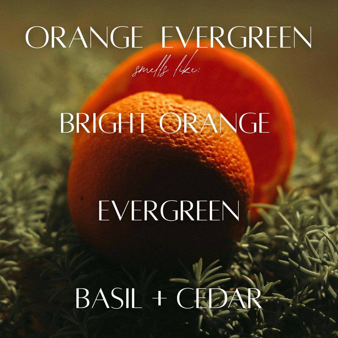 Cedar Mountain Candle - Wholesale Jar/Filled Candle - Orange Evergreen - 9 oz Whiskey Glass Candle1