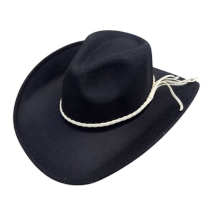 Portia Hat - Wholesale Cowboy Hat - Unisex - Vegan Felt Cowboy Hat – Classic Western Style