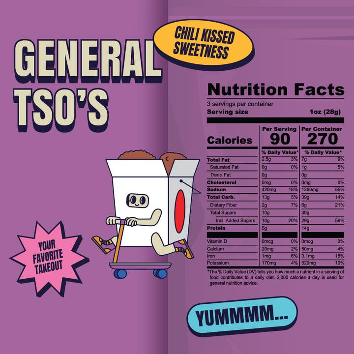 Louisville Vegan Jerky Co. - Wholesale Jerky - Vegan & Plant Based General Tso's Jerky 3 oz3