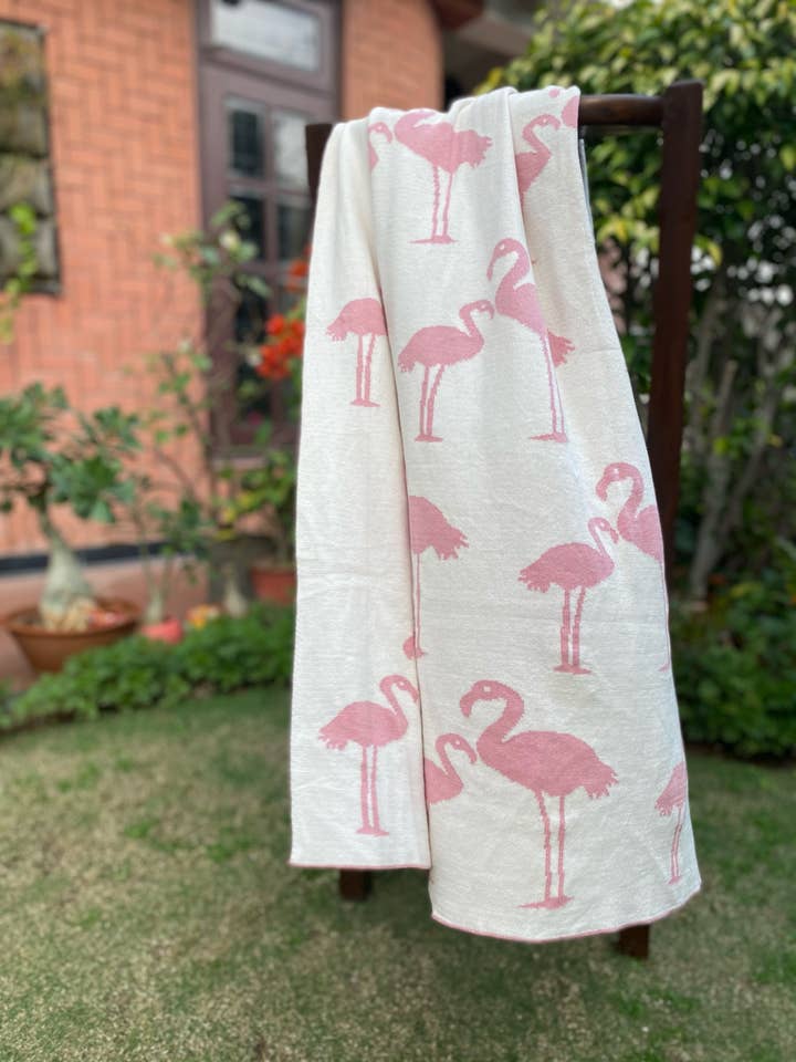 Darzzi - Venta al por mayor Manta de cama - Niños y bebés - Manta de bebé de algodón de punto flamenco4