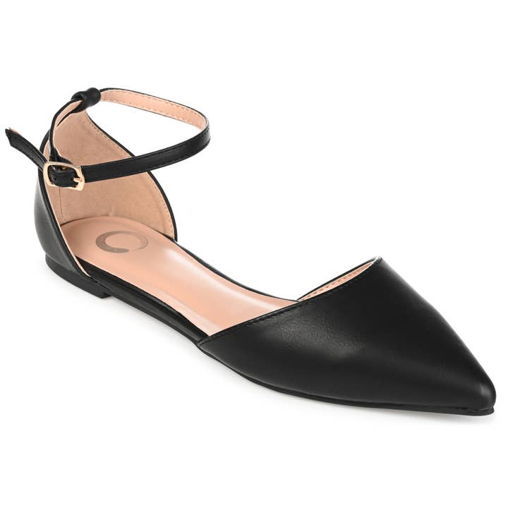 Journee - Wholesale Flats - Women's - Reba D'Orsay Flats In Faux Leather