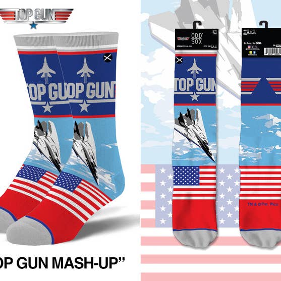 Top Gun Mash Up - Mens Crew Straight for wholesale by Odd Sox