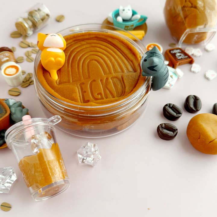 Earth Grown KidDoughs (KidDoughs by EGKD) - Wholesale Putty/Slime - Kids - Cat Cafe KidDough Play Kit