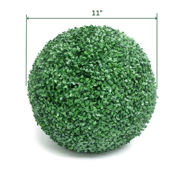 ES Essentials - Wholesale Artificial Plant - Artificial Boxwood Topiary Ball UV Resistant 11"3