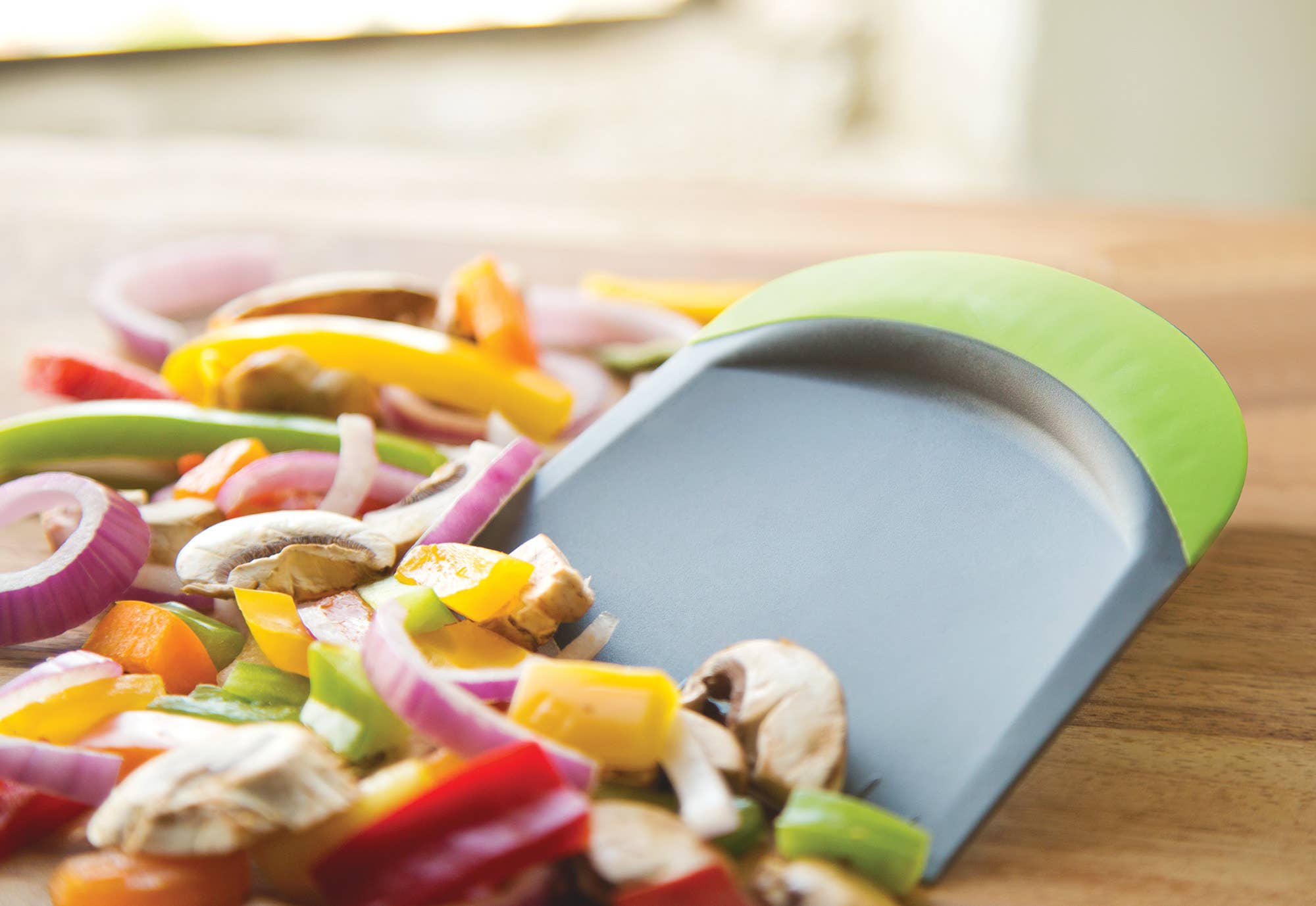 Fox Run Brands - Wholesale Kitchen Tool/Gadget - Fox Run 3-In-1 Bowl Scraper, Cutter, Green, 4.25" x 4.75"1