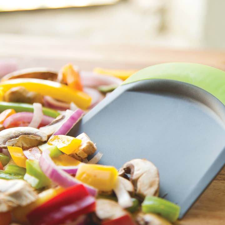 Fox Run Brands - Wholesale Kitchen Tool/Gadget - Fox Run 3-In-1 Bowl Scraper, Cutter, Green, 4.25" x 4.75"1