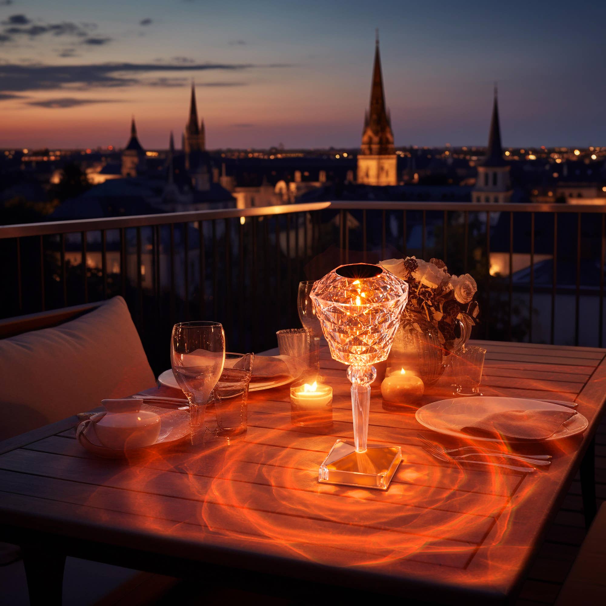 EP Design Lab - Vente Lampes d'appoint/de bureau - Lampe de table LED à projection à couleur changeante RGBW2