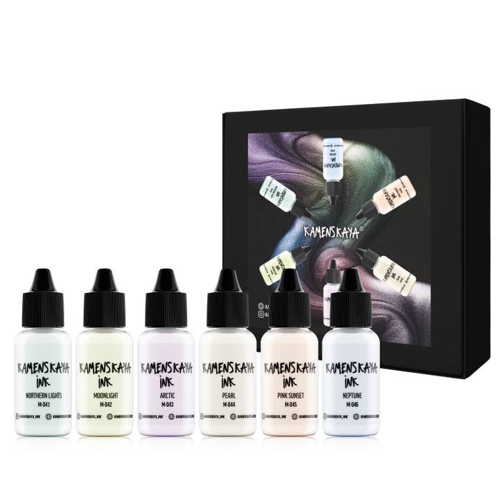 Pearl Alcohol Ink Set for wholesale by KAMENSKAYA