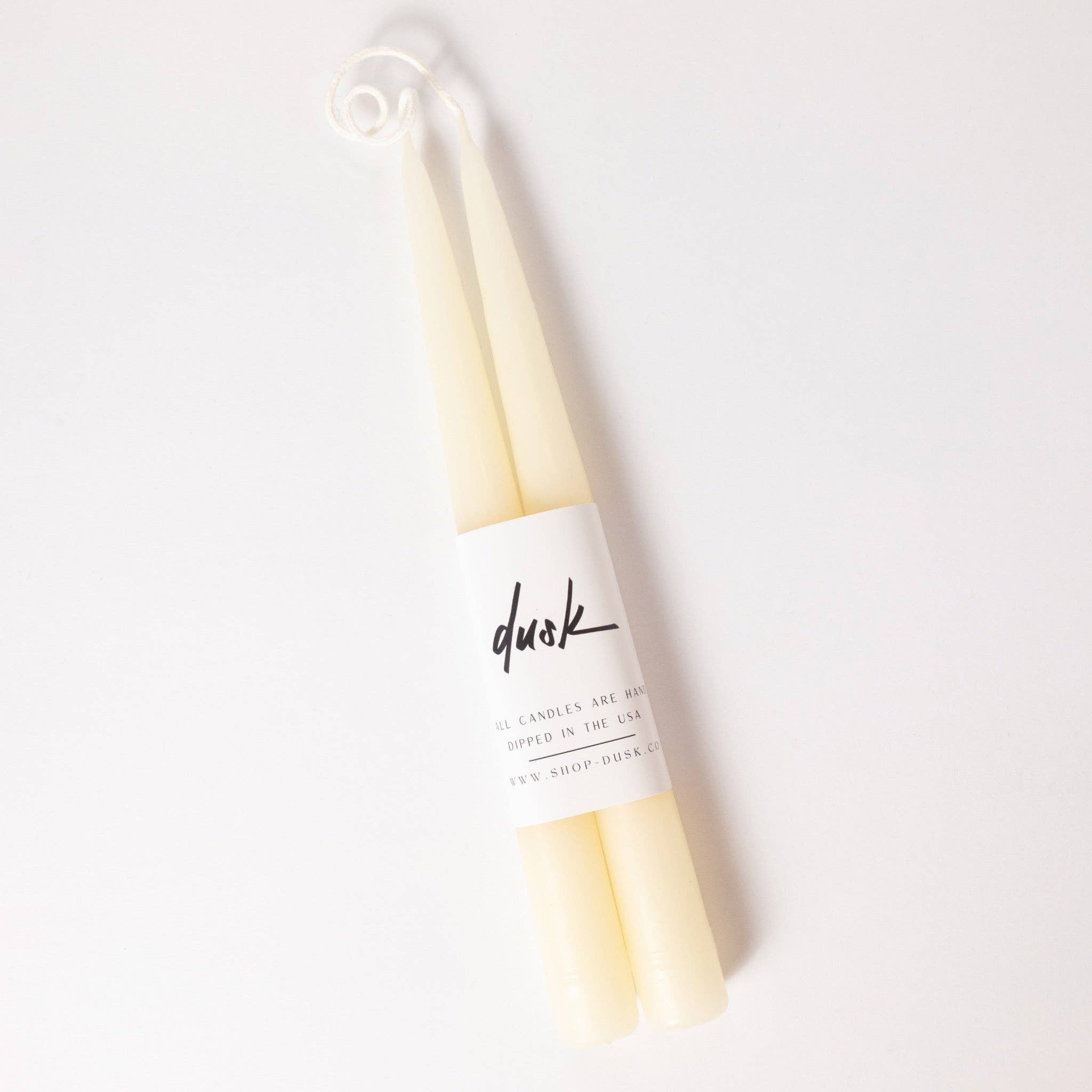 Dusk - Vente Bougies/bougeoirs coniques - Lot de bougies coniques faites à la main de 23 cm1