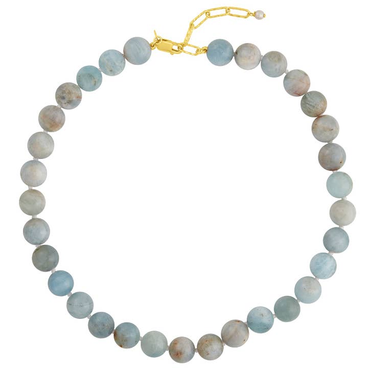 COLLIER PALOMA AIGUE-MARINE pour la vente par fyb jewelry