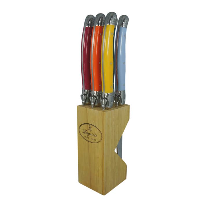 Multi Laguiole by Louis Thiers 6-Piece Steak Knife Set for wholesale on Faire