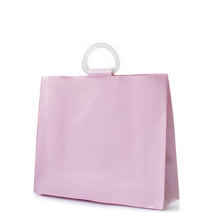 DASTI - Wholesale Tote Bag - Women's - Dasti Summer Vinyl PVC Handbag Wareproof Pink