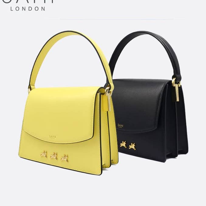 Sahi Age of Innocence Leather Satchel Crossbody Bag for wholesale by SAHI LONDON LTD