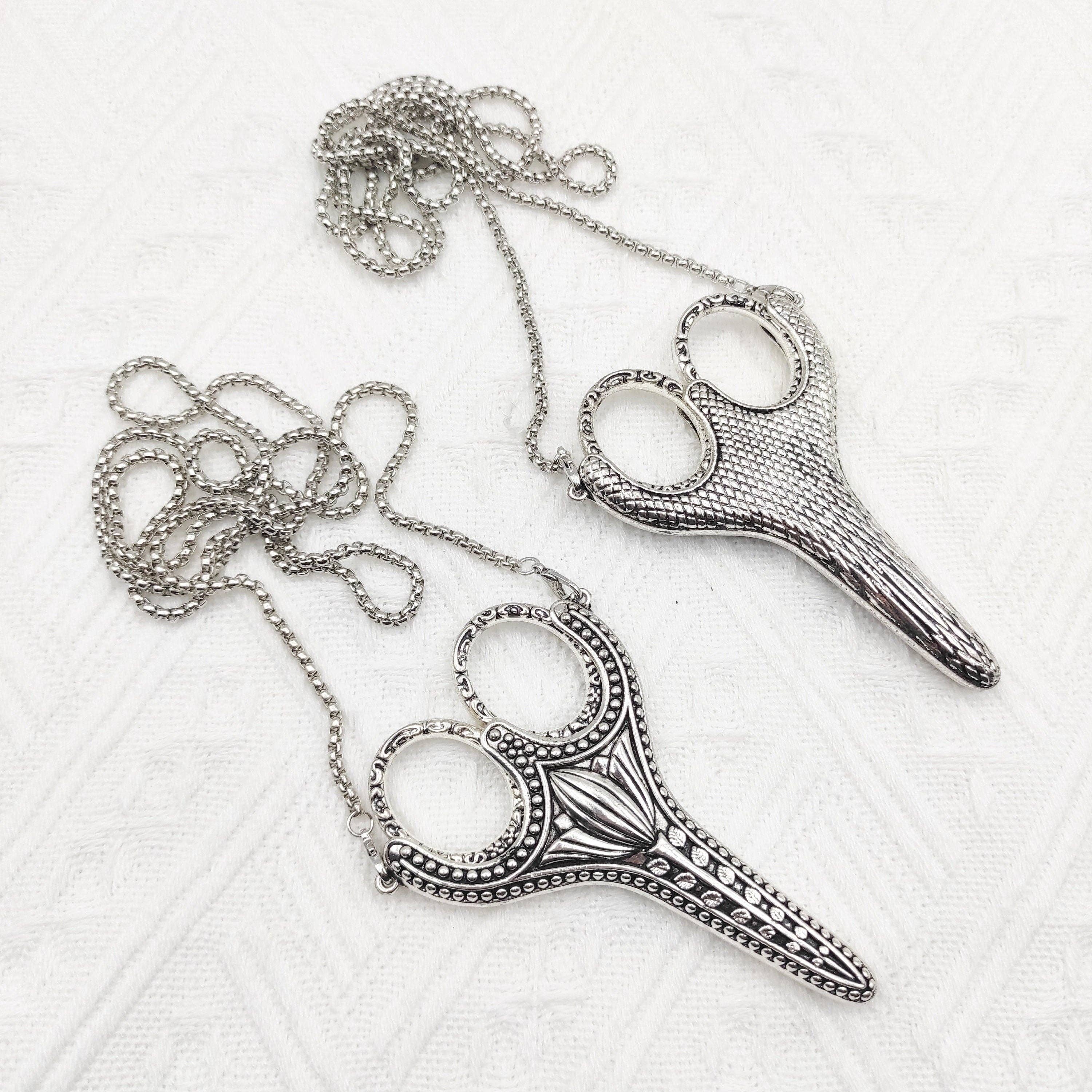 SChandworks - Wholesale Scissors - Vintage Style Scissors with sheath and necklace chain7