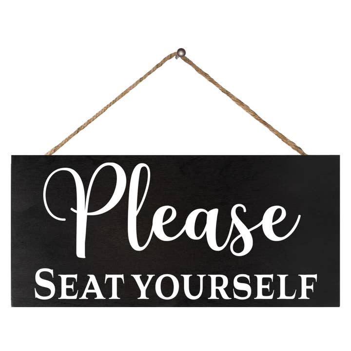 Vänligen sätt dig själv ™️ Träskylt, badrumsinredning för wholesale av JennyGems