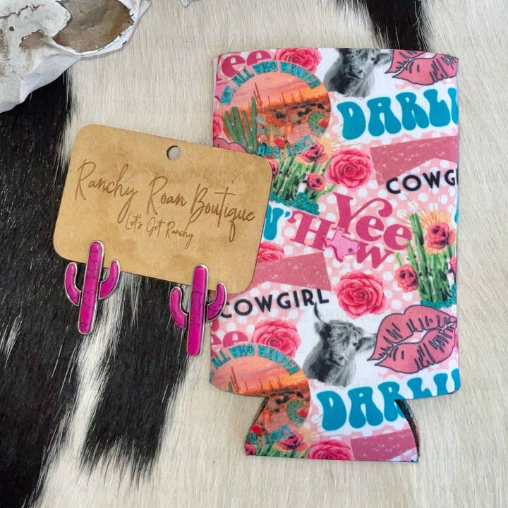 Darlin Cowgirl Western Koozie for wholesale by Ranchy Roan Boutique