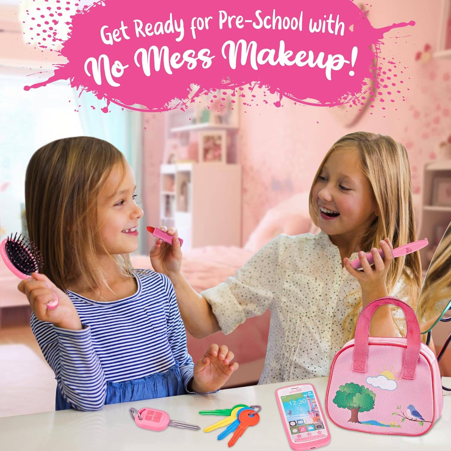 Stargo Brands Llc – Conjunto de brinquedos - Crianças por atacado – Meu primeiro conjunto de bolsa de brincar com dinheiro de mentira e acessórios para meninas5