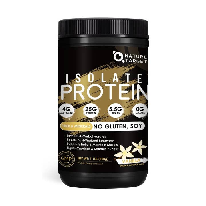 Isolate Whey Protein Powder Vanilla, 25g Protein Low Carb Sugar-Free & Gluten-Free for wholesale by Nature Target