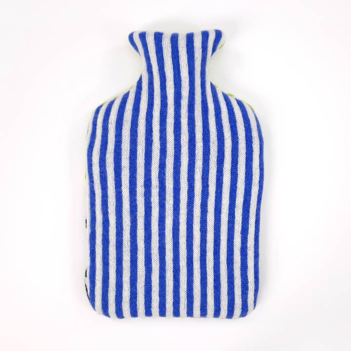 2L Hot Water Bottle Cover - Blue, Green and Charcoal for wholesale by Candy Coated Accessories