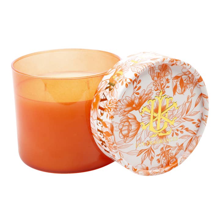 LUX FRAGRANCES - Wholesale Jar/Filled Candle - $15.00 min 3 - GRAPEFRUIT 2 WICK CANDLE WITH DECORATIVE LID