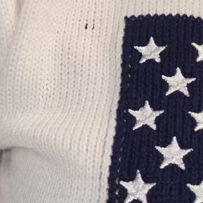 HIDDENBRAND - Wholesale Knit Sweater - Women's - American flag jacquard knit sweater5