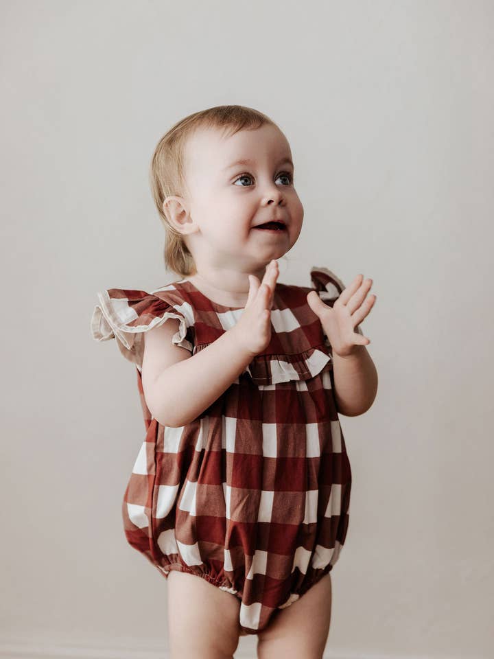 Bencer & Hazelnut - Wholesale Dress - Kids - Playsuit/Dress: Red Gingham10