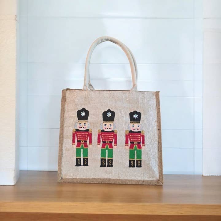 Dana's Uncommon Glass - Wholesale Tote Bag - Women's - White Nutcracker Tote Bag3