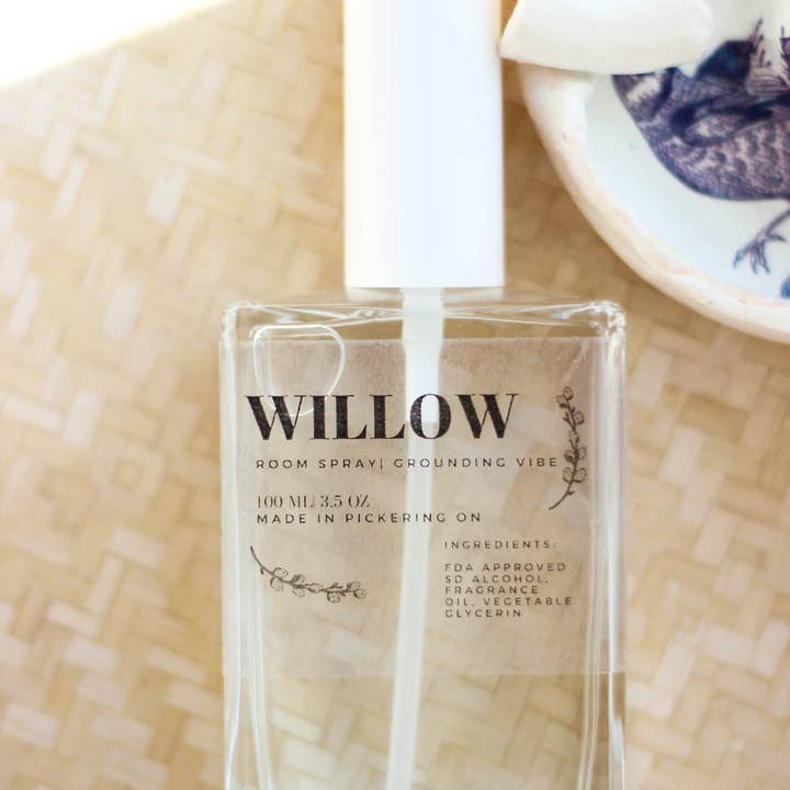 Willow | Room and Linen Sprays (Skin Safe) | 100 ml for wholesale by Curry People Candle Co