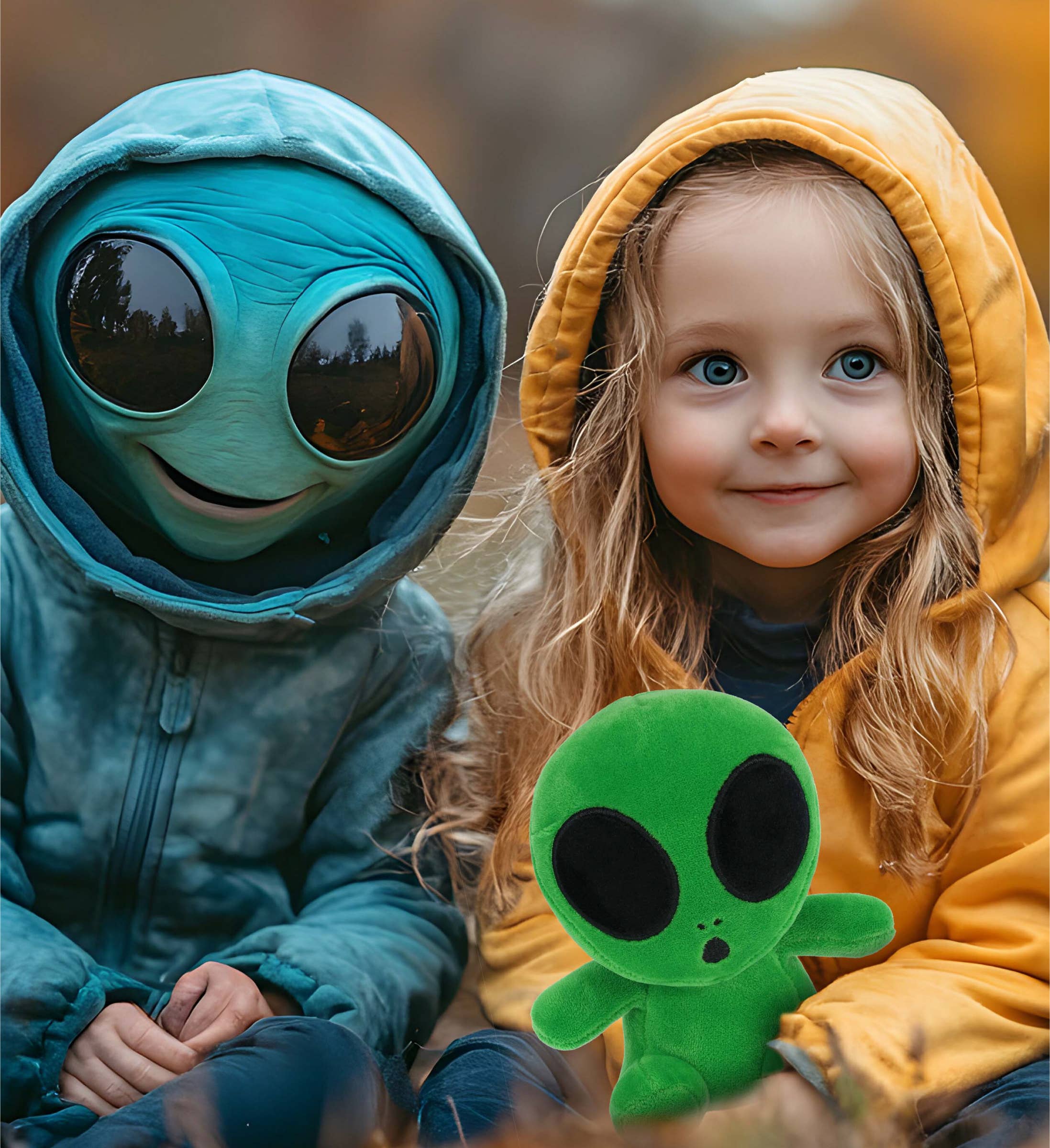 Cota Global - Wholesale Stuffed/Plush Toy - Kids & Baby - Snug-Mooshies Plush - Green Alien 6"4