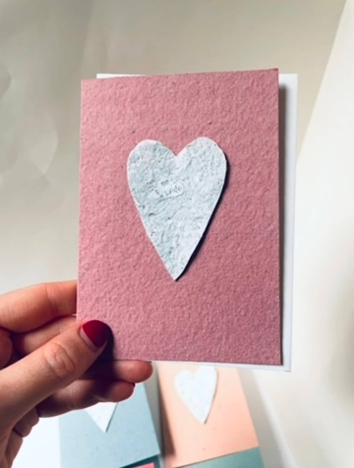 Atelier By Cat – Großhandel Liebeskarte – Mini-Magazin Herz Handgemachte Karten, Umweltfreundliche Papierkarten8