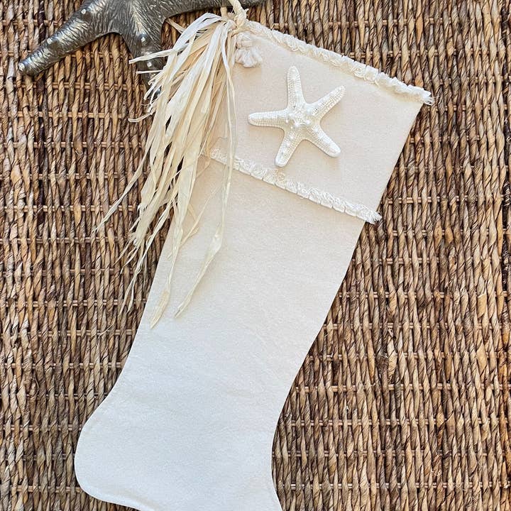 Sandy by the Sea Designs – Engroshandel Julestrømpe – STRAND JUL STRØMPER2