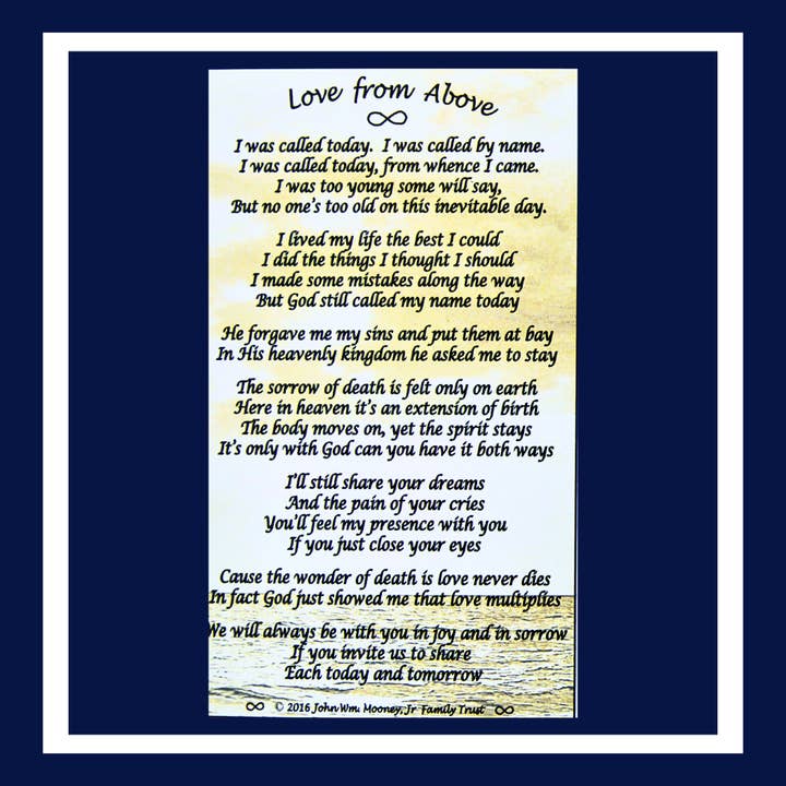 Love From Above bookmark for wholesale by Merry Christmas From Heaven