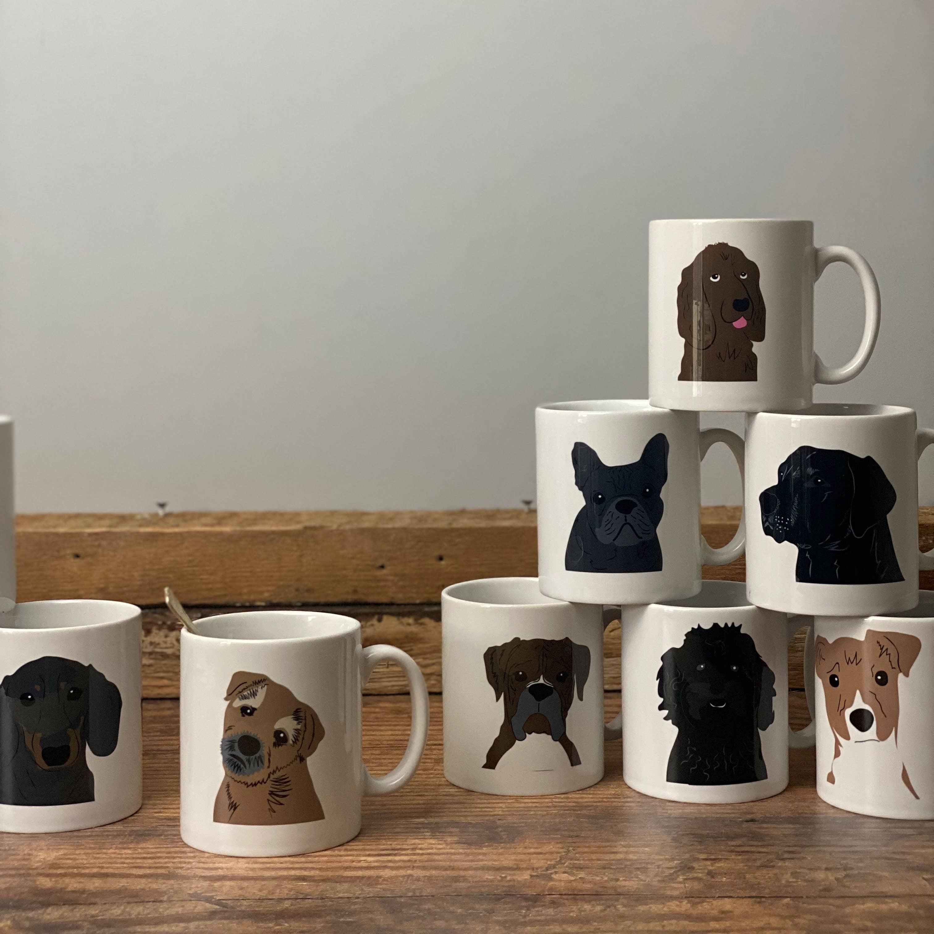 Afewhometruths – wholesale Kaffekoppar – Hundporträttmugg för raser M–Z2