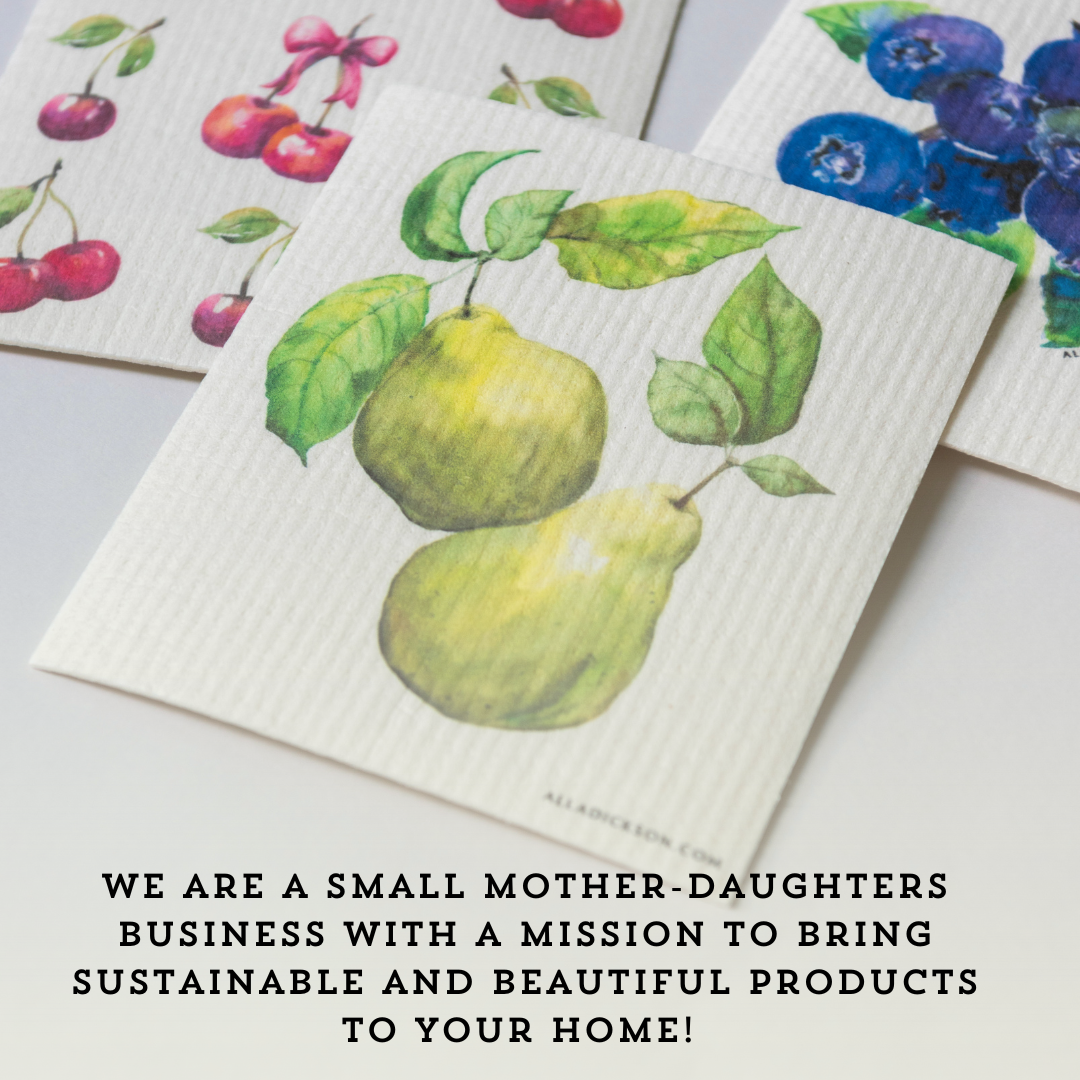 Alla Dickson Art – Engroshandel Køkkenhåndklæde – Svampe Karklud Amanita Muscaria Genanvendelig opvaskeklud 7