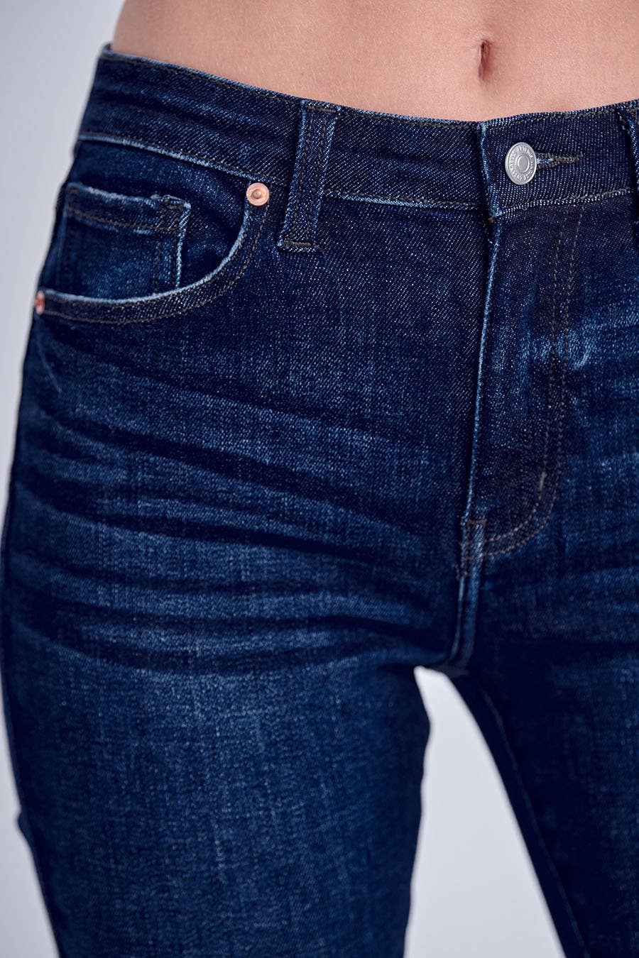 MÖRK HÖG UPPHOV I FULL LÄNGD SKINNY JEANS för wholesale på Faire4