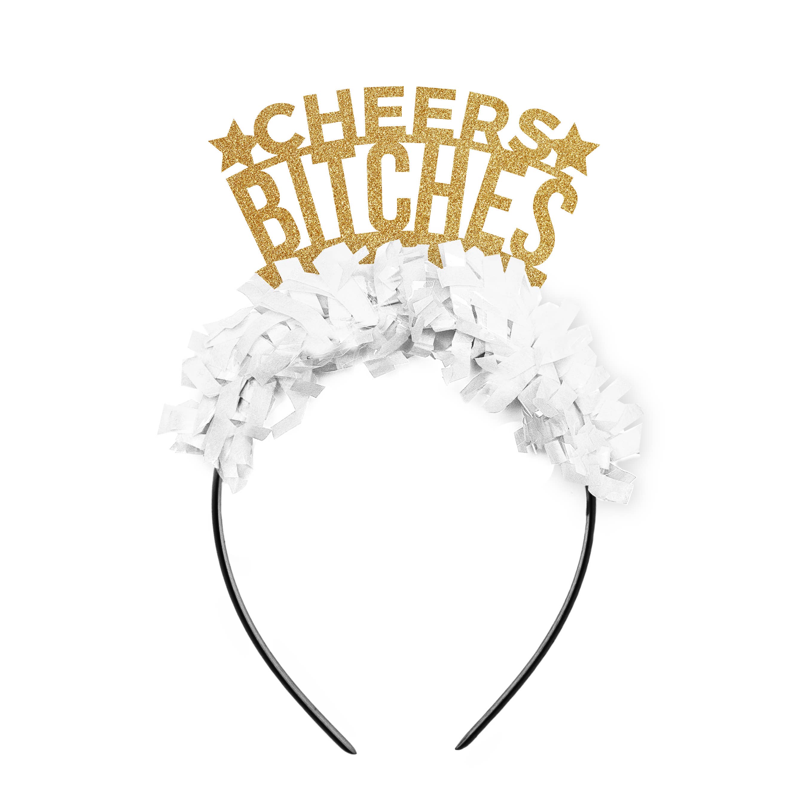Festive Gal – Chapéu/coroa de festa por atacado – Cheers Bitches New Year Party Headband Crown Decor0