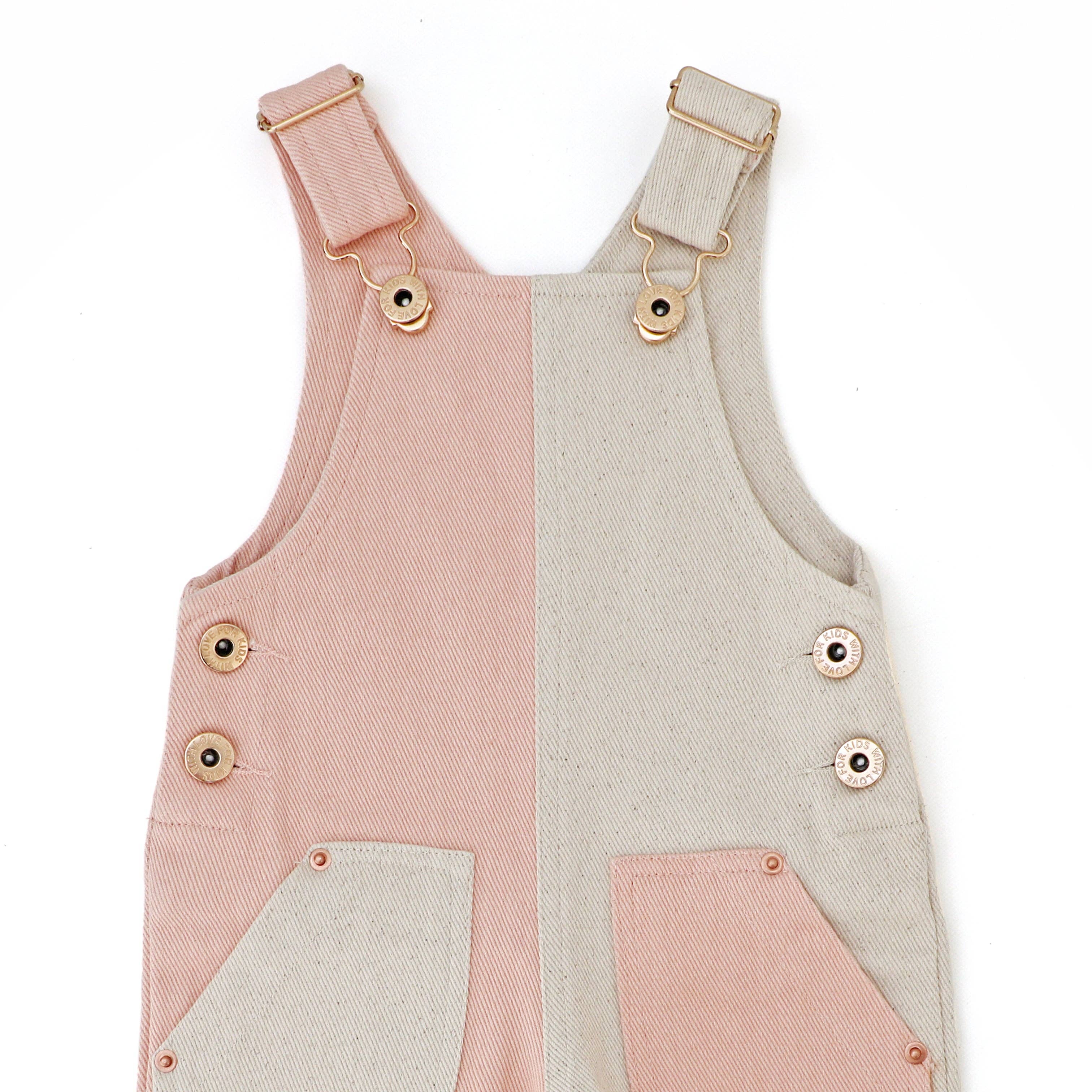 With Love for Kids - Wholesale Overalls - Baby - Hudson Denim Overalls - SPLIT BLUSH6
