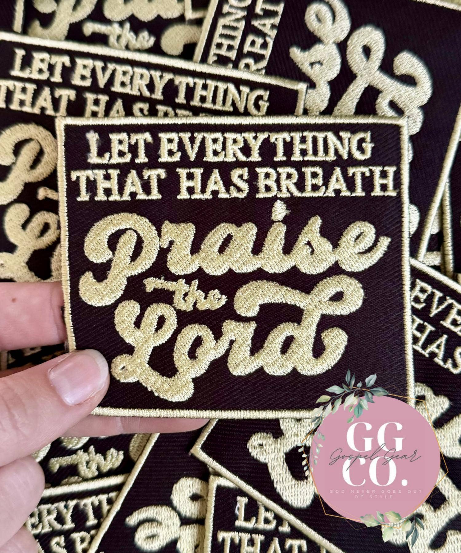 Gospel Gear Co - Wholesale Patch - Praise The Lord Embroidered Patch0