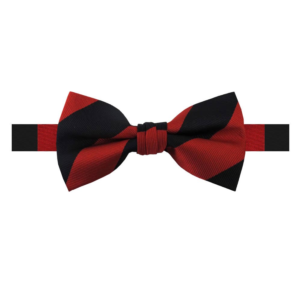 Jacob Alexander – Großhandel Fliege – Herren – Herren 1-Zoll College-Streifen Gewebte Fliege9