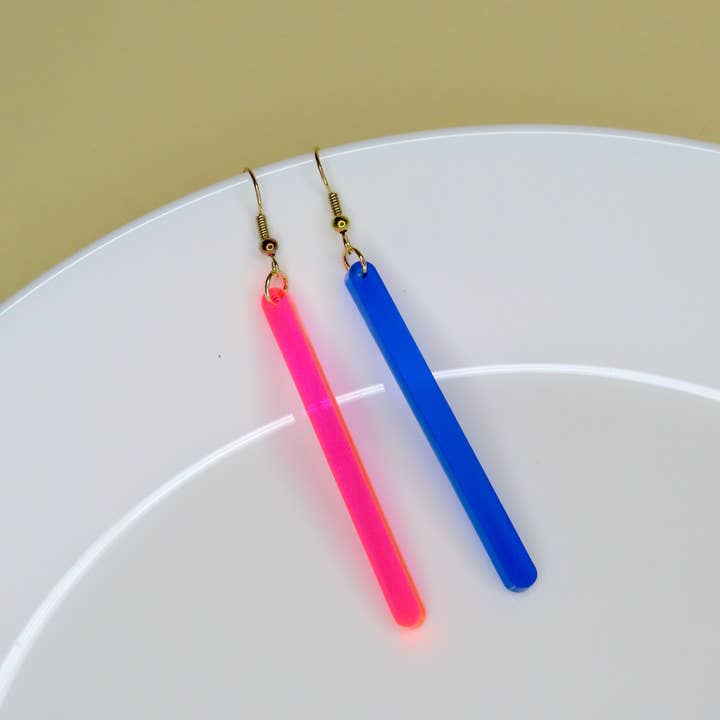 Niemalsmehrohne - Wholesale Dangle Earrings - Never Mehrohne x Kunstmuseum Basel Edition - Neon Lights 4
