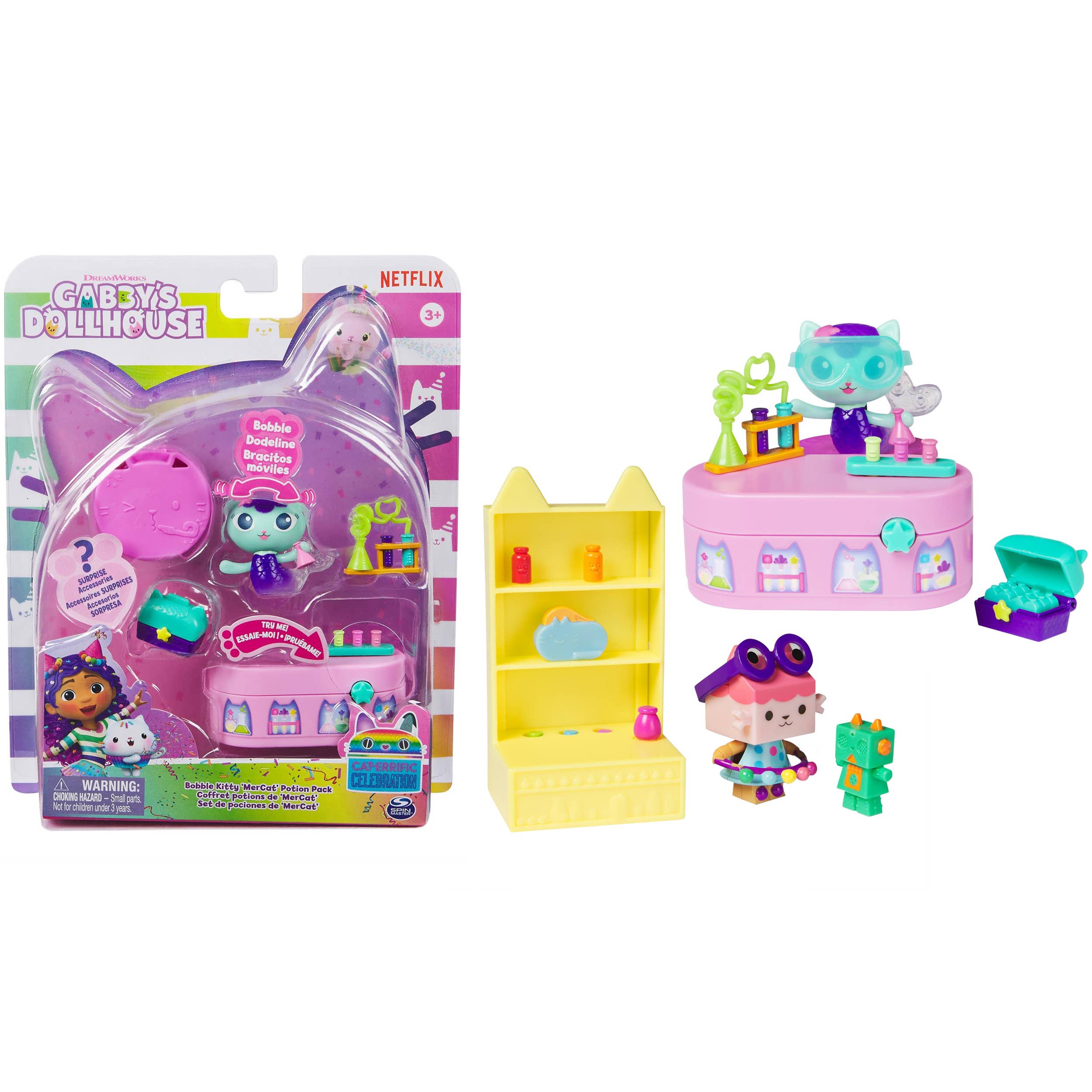 Variety Distributors - Wholesale Toy Set - Kids - Gabby's Dollhouse Bobble Kitty Furniture Pack0