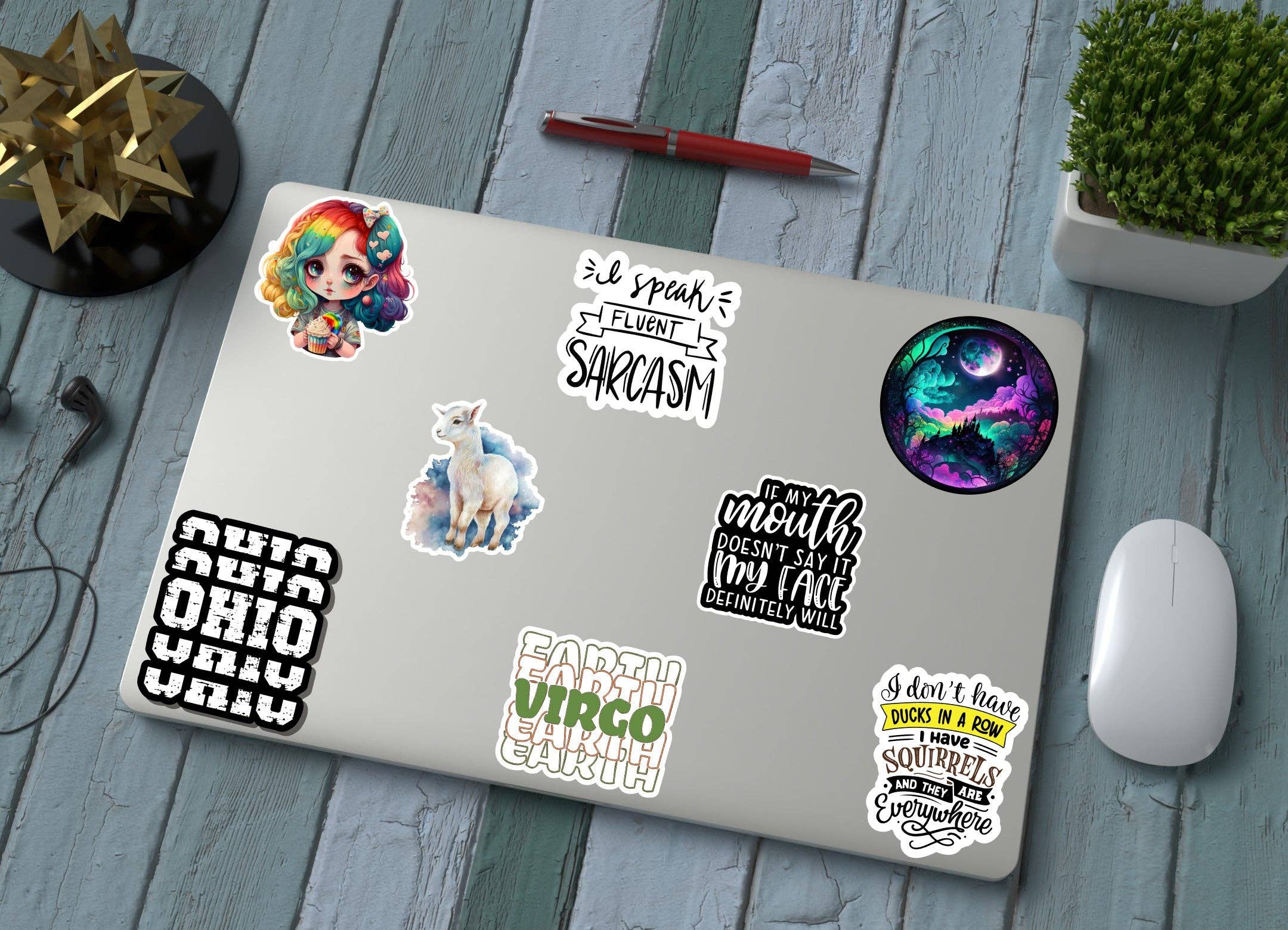 Handmade by Marlayna - Wholesale Sticker - True Friends Stick Around Like an Octopus on Your Face Sticker |Sticker or Magnet1