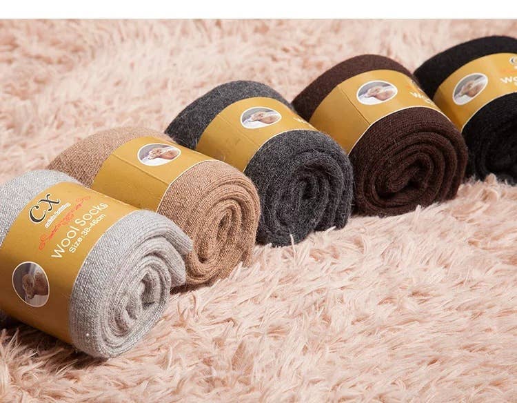 Tourtiwi - Wholesale Socks - Men's - Men's Thickened Warm Terry Wool Mid-Tube Socks7