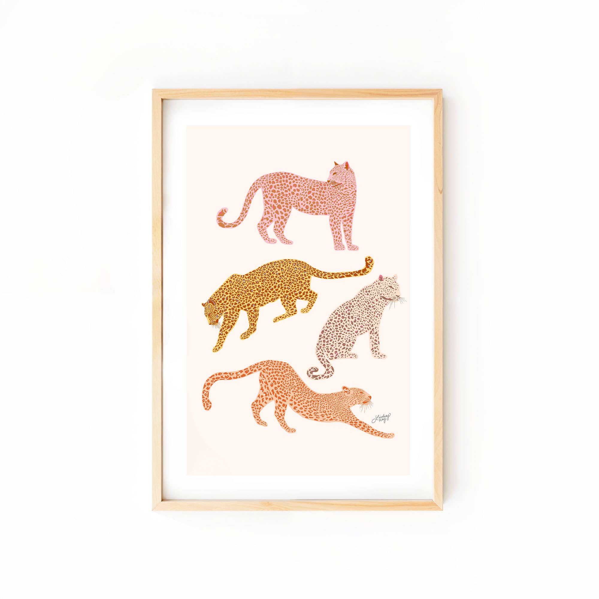 Lindsey Kay Collective - Wholesale Art Print - Leopards Illustration - Art Print5