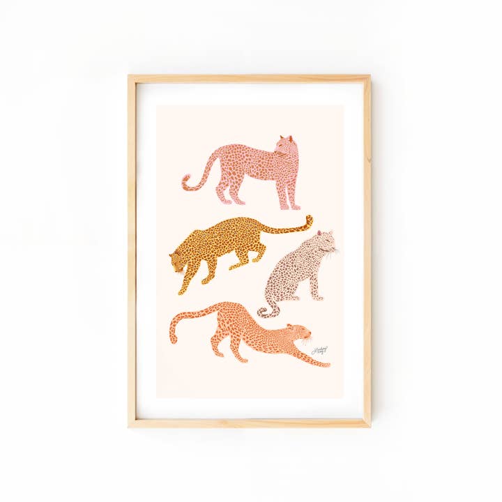 Lindsey Kay Collective - Wholesale Art Print - Leopards Illustration - Art Print5