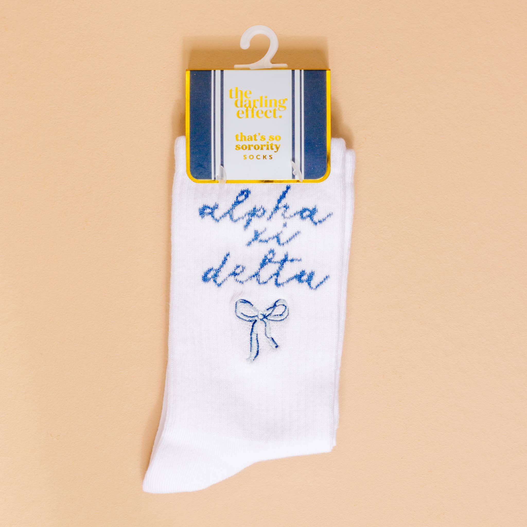 The Darling Effect - Vente Porte-clés – femme - Chaussettes montantes brodées de sororité5