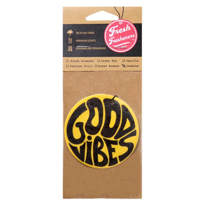 Fresh Fresheners - Wholesale Car Freshener - Unisex - Good Vibes Air Freshener Pack of 121