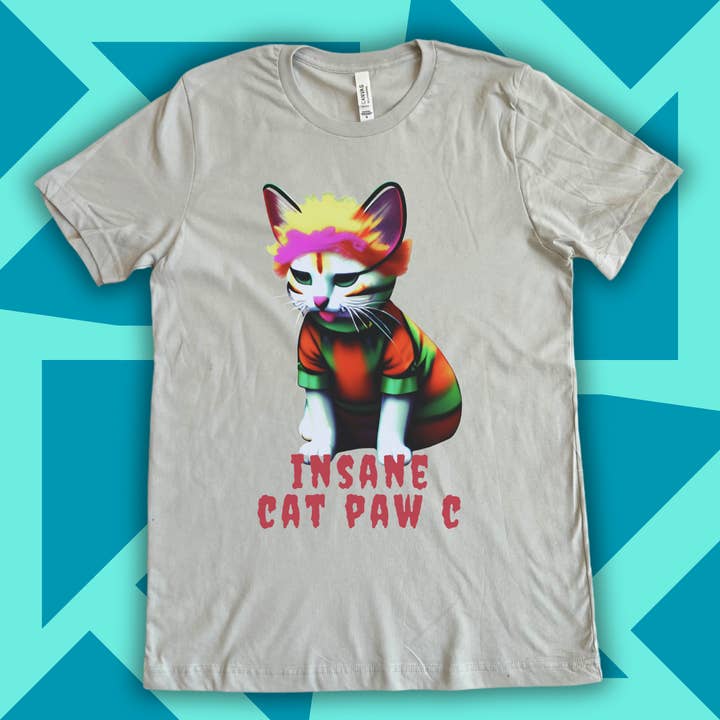 Cuddle-O Kitty Unisex T-Shirt for wholesale by Insane Cat Paw C